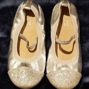 Children's place Silver Slip on flats